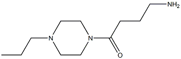 4-oxo-4-(4-propylpiperazin-1-yl)butan-1-amine 结构式