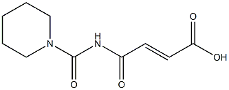 4-oxo-4-(piperidin-1-ylcarbonylamino)but-2-enoic acid 结构式