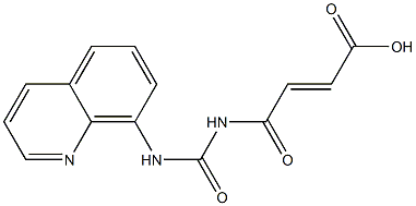 4-oxo-4-[(quinolin-8-ylcarbamoyl)amino]but-2-enoic acid 结构式