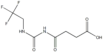 4-oxo-4-{[(2,2,2-trifluoroethyl)carbamoyl]amino}butanoic acid 结构式