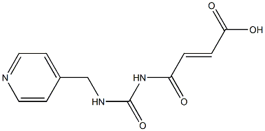 4-oxo-4-{[(pyridin-4-ylmethyl)carbamoyl]amino}but-2-enoic acid 结构式