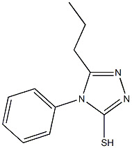 4-phenyl-5-propyl-4H-1,2,4-triazole-3-thiol 结构式