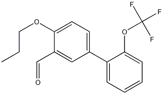 4-propoxy-2'-(trifluoromethoxy)-1,1'-biphenyl-3-carbaldehyde 结构式