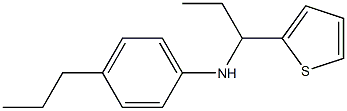 4-propyl-N-[1-(thiophen-2-yl)propyl]aniline 结构式