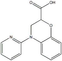 4-pyridin-2-yl-3,4-dihydro-2H-1,4-benzoxazine-2-carboxylic acid 结构式