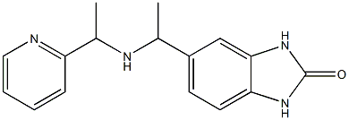 5-(1-{[1-(pyridin-2-yl)ethyl]amino}ethyl)-2,3-dihydro-1H-1,3-benzodiazol-2-one 结构式