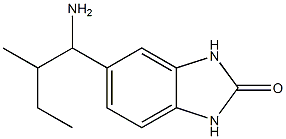 5-(1-amino-2-methylbutyl)-2,3-dihydro-1H-1,3-benzodiazol-2-one 结构式