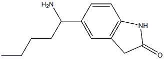 5-(1-aminopentyl)-2,3-dihydro-1H-indol-2-one 结构式