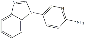 5-(1H-1,3-benzodiazol-1-yl)pyridin-2-amine 结构式