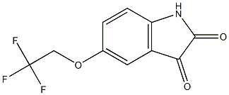 5-(2,2,2-trifluoroethoxy)-1H-indole-2,3-dione 结构式