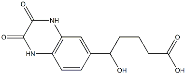 5-(2,3-dioxo-1,2,3,4-tetrahydroquinoxalin-6-yl)-5-hydroxypentanoic acid 结构式