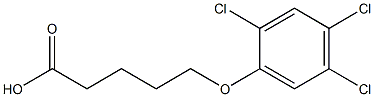 5-(2,4,5-trichlorophenoxy)pentanoic acid 结构式