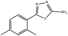 5-(2,4-dimethylphenyl)-1,3,4-thiadiazol-2-amine 结构式