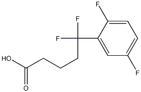 5-(2,5-difluorophenyl)-5,5-difluoropentanoic acid 结构式