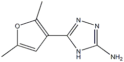 5-(2,5-dimethylfuran-3-yl)-4H-1,2,4-triazol-3-amine 结构式