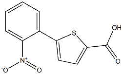 5-(2-nitrophenyl)thiophene-2-carboxylic acid 结构式