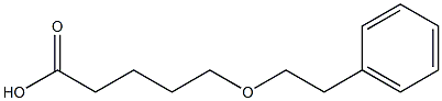 5-(2-phenylethoxy)pentanoic acid 结构式