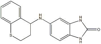 5-(3,4-dihydro-2H-1-benzothiopyran-4-ylamino)-2,3-dihydro-1H-1,3-benzodiazol-2-one 结构式