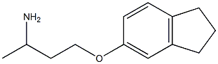 5-(3-aminobutoxy)-2,3-dihydro-1H-indene 结构式