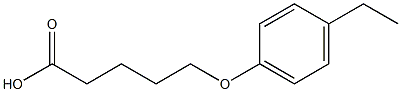 5-(4-ethylphenoxy)pentanoic acid 结构式