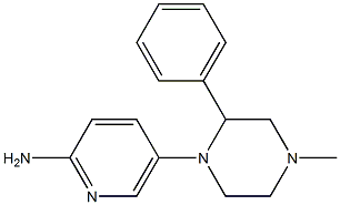 5-(4-methyl-2-phenylpiperazin-1-yl)pyridin-2-amine 结构式