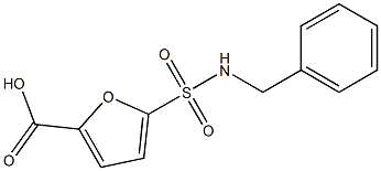 5-(benzylsulfamoyl)furan-2-carboxylic acid 结构式