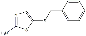 5-(benzylthio)-1,3-thiazol-2-amine 结构式