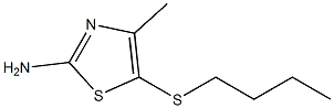 5-(butylthio)-4-methyl-1,3-thiazol-2-amine 结构式