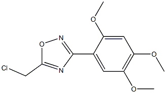 5-(chloromethyl)-3-(2,4,5-trimethoxyphenyl)-1,2,4-oxadiazole 结构式