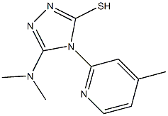 5-(dimethylamino)-4-(4-methylpyridin-2-yl)-4H-1,2,4-triazole-3-thiol 结构式