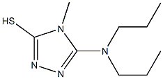 5-(dipropylamino)-4-methyl-4H-1,2,4-triazole-3-thiol 结构式