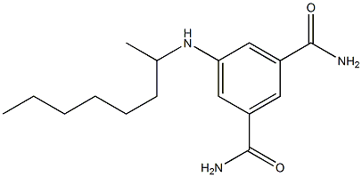 5-(octan-2-ylamino)benzene-1,3-dicarboxamide 结构式