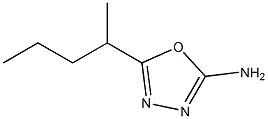 5-(pentan-2-yl)-1,3,4-oxadiazol-2-amine 结构式