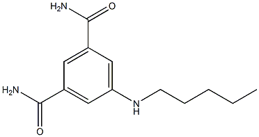 5-(pentylamino)benzene-1,3-dicarboxamide 结构式
