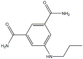 5-(propylamino)benzene-1,3-dicarboxamide 结构式