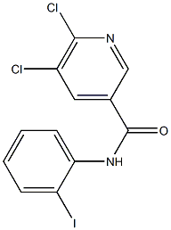 5,6-dichloro-N-(2-iodophenyl)pyridine-3-carboxamide 结构式