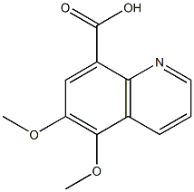 5,6-dimethoxyquinoline-8-carboxylic acid 结构式