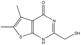 5,6-dimethyl-2-(sulfanylmethyl)-1H,4H-thieno[2,3-d]pyrimidin-4-one 结构式