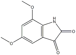 5,7-dimethoxy-1H-indole-2,3-dione 结构式
