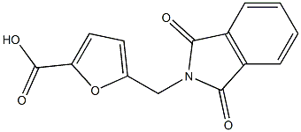5-[(1,3-dioxo-2,3-dihydro-1H-isoindol-2-yl)methyl]furan-2-carboxylic acid 结构式