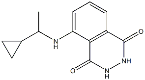 5-[(1-cyclopropylethyl)amino]-1,2,3,4-tetrahydrophthalazine-1,4-dione 结构式