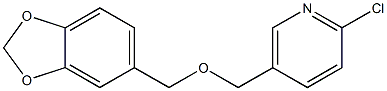 5-[(2H-1,3-benzodioxol-5-ylmethoxy)methyl]-2-chloropyridine 结构式