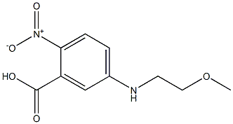 5-[(2-methoxyethyl)amino]-2-nitrobenzoic acid 结构式
