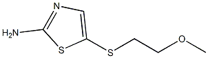 5-[(2-methoxyethyl)thio]-1,3-thiazol-2-amine 结构式