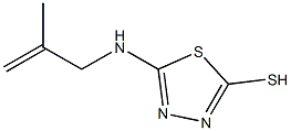 5-[(2-methylprop-2-enyl)amino]-1,3,4-thiadiazole-2-thiol 结构式