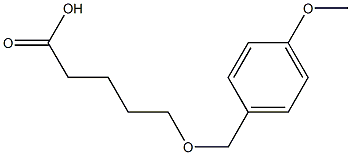 5-[(4-methoxyphenyl)methoxy]pentanoic acid 结构式