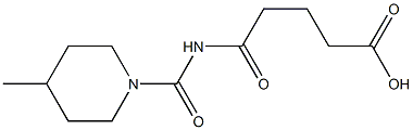 5-[(4-methylpiperidin-1-yl)carbonylamino]-5-oxopentanoic acid 结构式