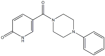 5-[(4-phenylpiperazin-1-yl)carbonyl]-1,2-dihydropyridin-2-one 结构式