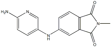 5-[(6-aminopyridin-3-yl)amino]-2-methyl-2,3-dihydro-1H-isoindole-1,3-dione 结构式