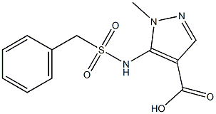 5-[(benzylsulfonyl)amino]-1-methyl-1H-pyrazole-4-carboxylic acid 结构式